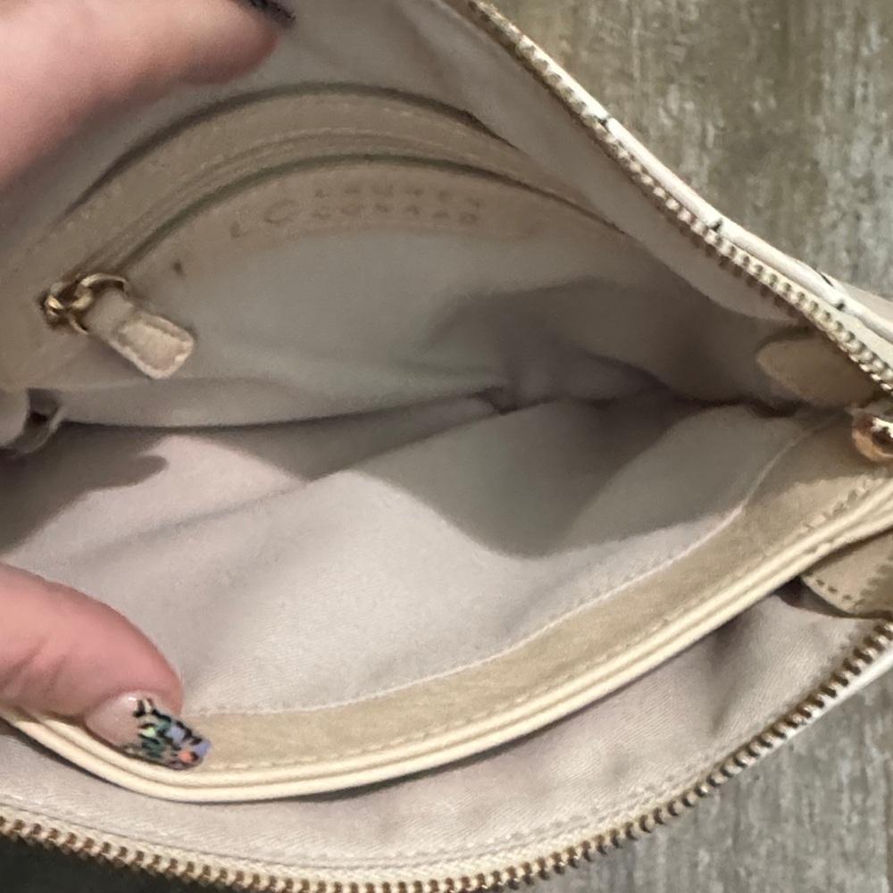 Striped Cream Crossbody Bag - Picture 7 of 16